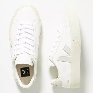 Veja Campo Leather Sneakers - Light Grey